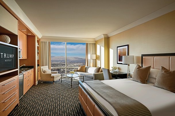 Trump International Hotel Las Vegas - Wohnbeispiel Deluxe King (Zimmercodierung UD2)