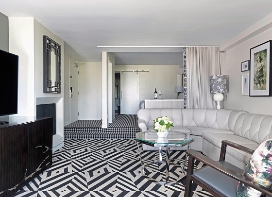 Chamberlain West Hollywood - Wohnbeispiel Premier King Suite (Zimmercodierung WB3)