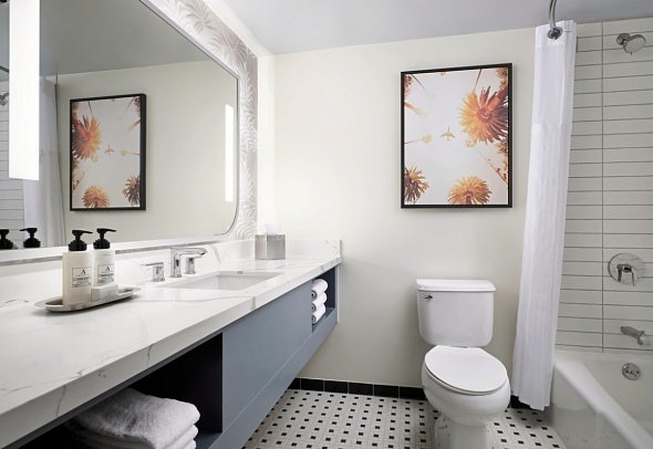 Sonesta Los Angeles Airport - Wohnbeispiel Standard, Badezimmer (Zimmercodierung UG1)