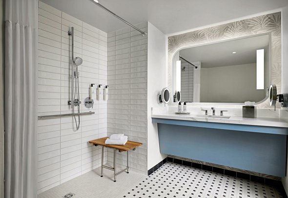 Sonesta Los Angeles Airport - Wohnbeispiel Standard, Badezimmer (Zimmercodierung UG1)