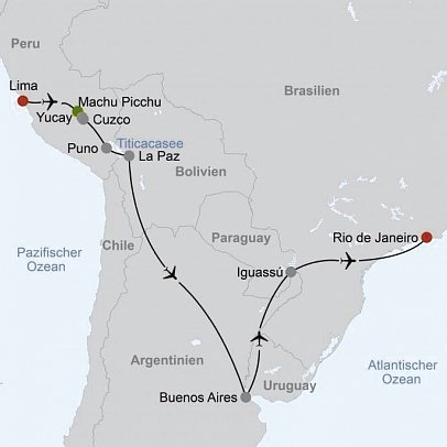Große Südamerika Rundreise