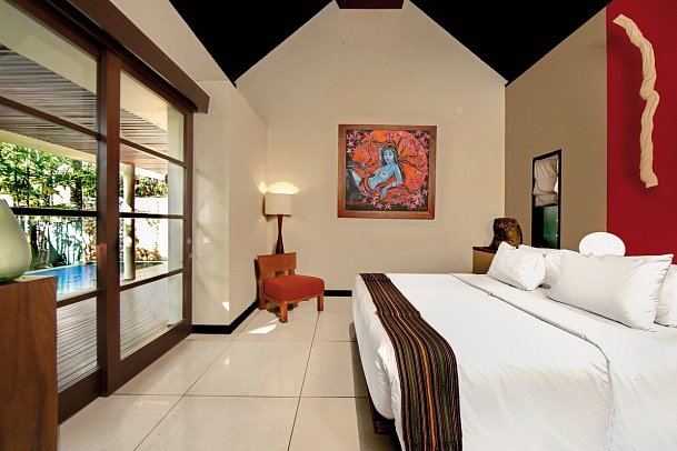 Qunci Villas Hotel - Wohnbeispiel Two Bedroom Pool Room (Zimmercodierung UB2)