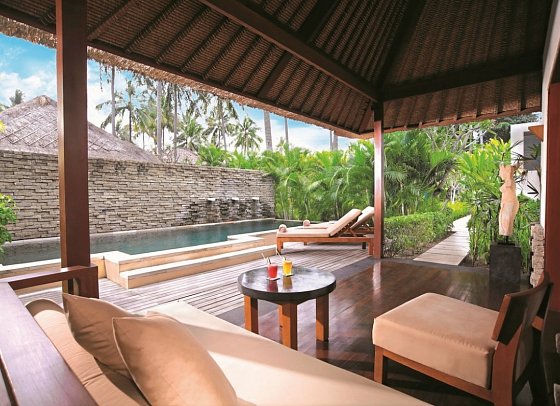 Qunci Villas Hotel - Wohnbeispiel One Bedroom Pool Room (Zimmercodierung UBR)