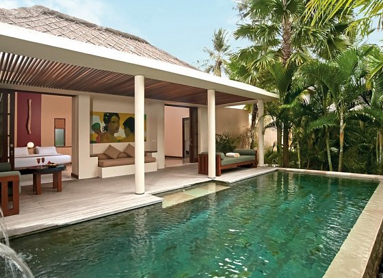 Qunci Villas Hotel - Wohnbeispiel Two Bedroom Pool Room (Zimmercodierung UB2)