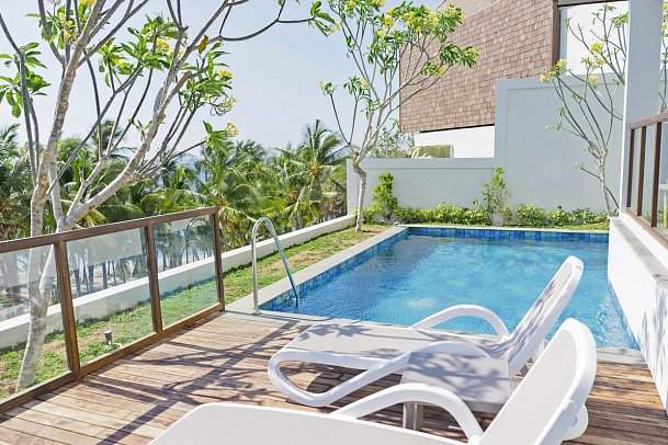 The Kayana Beach Lombok - Beispiel Außenbereich Hill Side Villa (Zimmercodierung VX2)