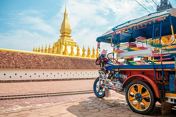 Höhepunkte in Laos und Kambodscha (Privatreise) - Wat That Luang in Vientiane