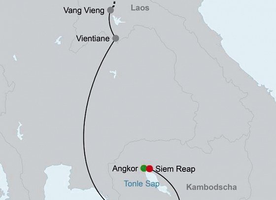 Höhepunkte in Laos und Kambodscha (Privatreise)