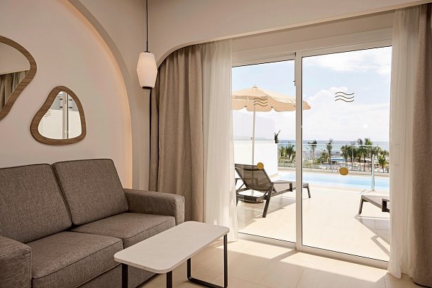 RIU Palace Aquarelle - Wohnbeispiel Junior Suite Swim Out (Zimmercodierung J1Q)
