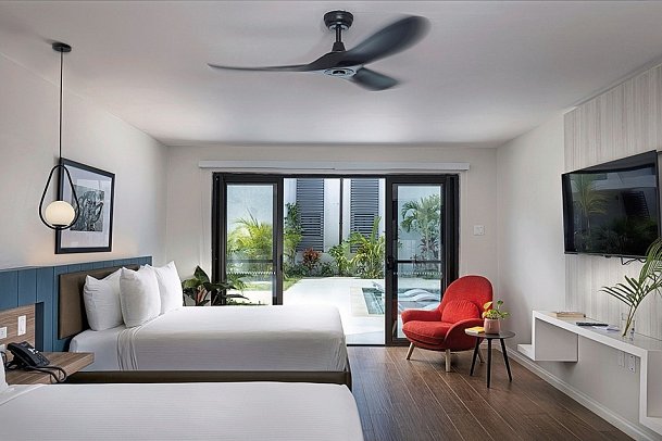 Negril FootePrints Hotel - Wohnbeispiel Pool Walkout Double Suite (Zimmercodierung W1P)