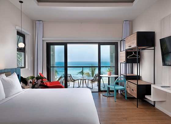 Negril FootePrints Hotel - Wohnbeispiel Ocean Front King Suite (Zimmercodierung W9O)