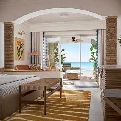 JOIA Rose Hall by Iberostar - Wohnbeispiel Ocean Front Swim Out Butler Service Suite (Zimmercodierung W1Q)