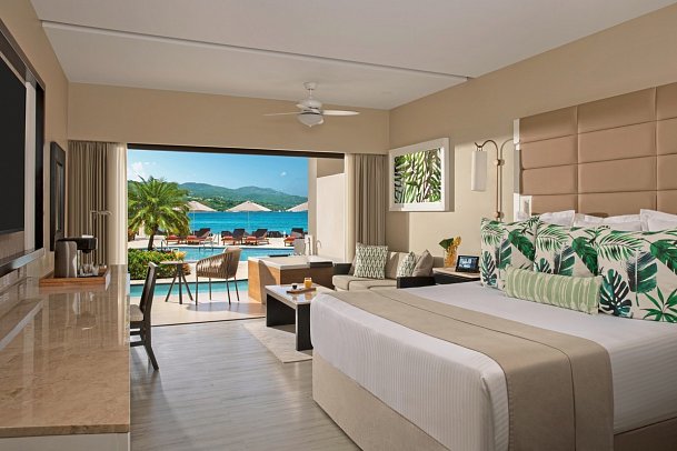 Secrets Wild Orchid Montego Bay - Wohnbeispiel Preferred Club Juniorsuite Ocean View Swim Out (Zimmercodierung J2M)