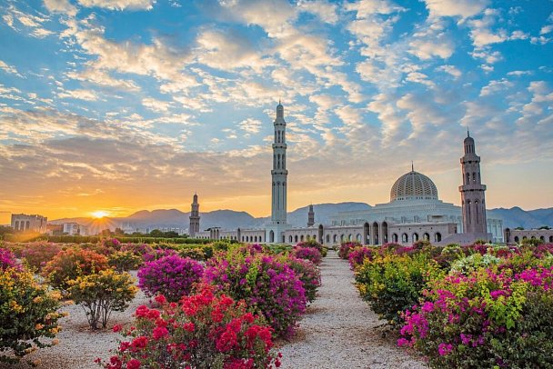 Highlights um Muscat - Große Moschee Muscat