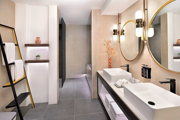 Indigo Jabal Akhdar Resort & Spa - Beispiel Bad Balcony Suite oder Pool Villa (Zimmercodierungen WB1, W1R & W2R)