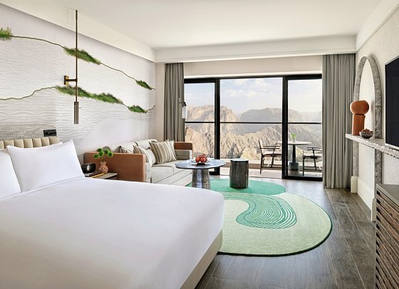 Hotel Indigo Jabal Akhdar Resort & Spa - Wohnbeispiel King Canyon View (Zimmercodierung U1B)