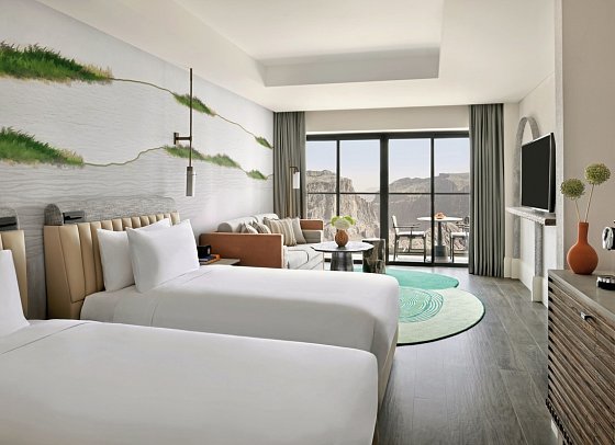 Hotel Indigo Jabal Akhdar Resort & Spa - Wohnbeispiel Twin Mountain View (Zimmercodierung UG2)