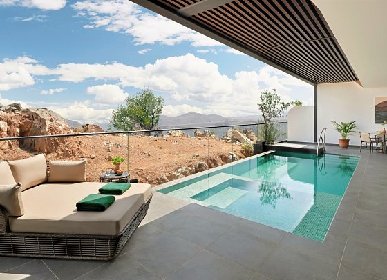 Hotel Indigo Jabal Akhdar Resort & Spa - Wohnbeispiel Royal Two bedroom Canyon View Terrace Suite (Zimmercodierung WB4)