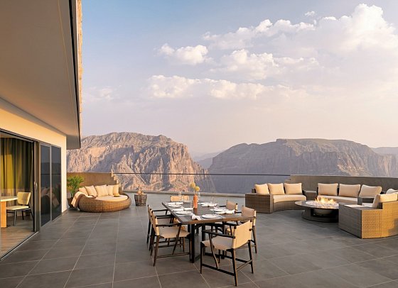 Hotel Indigo Jabal Akhdar Resort & Spa - Wohnbeispiel Jabal Akhdar Two Bedroom Canyon View Pool Villa (Zimmercodierung W2R)