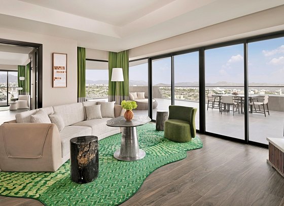 Hotel Indigo Jabal Akhdar Resort & Spa - Wohnbeispiel Two Bedroom Mountain View Terrace Suite (Zimmercodierung WB2)