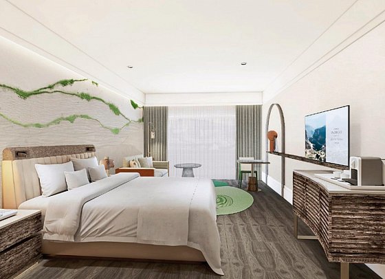 Hotel Indigo Jabal Akhdar Resort & Spa - Wohnbeispiel King Mountain View (Zimmercodierung UG1)