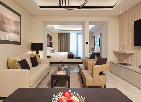 Kempinski Hotel Muscat - Wohnbeispiel Juniorsuite (Zimmercodierung JB1)