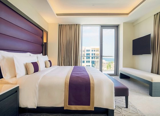 Kempinski Hotel Muscat - Wohnbeispiel Deluxe Sea View Suite (Zimmercodierung WDM)