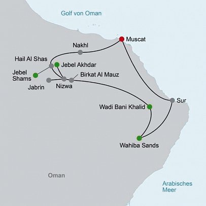 Abenteuer Oman Gruppenreise im Geländewagen