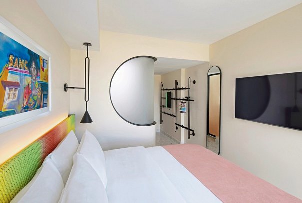 Moxy South Beach - Wohnbeispiel King Room (Zimmercodierung UG2)