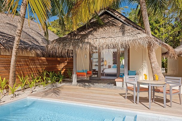 Anantara Dhigu Maldives Resort - Wohnbeispiel Beach Pool Villa (Zimmercodierungen VB3 & VB4)