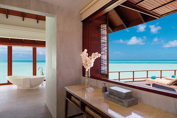 Anantara Dhigu Maldives Resort - Wohnbeispiel Over Water Villa (Zimmercodierungen WX1 & WX2)