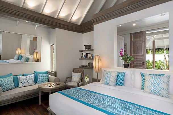 Anantara Dhigu Maldives Resort - Wohnbeispiel Sunset Beach Villa (Zimmercodierungen VB1 & VB2)