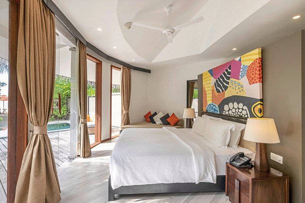 Angsana Velavaru - Wohnbeispiel Beachfront Family Pool Villa (Zimmercodierung FBR)