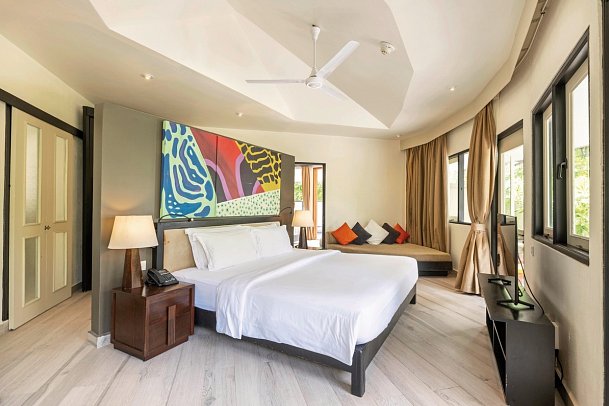 Angsana Velavaru - Wohnbeispiel Beachfront Family Pool Villa (Zimmercodierung FBR)