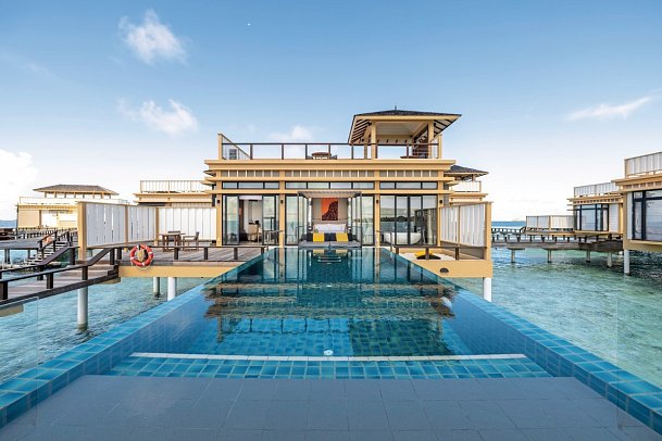 Angsana Velavaru - Wohnbeispiel Deluxe InOcean Pool Villa (Zimmercodierung XD1)