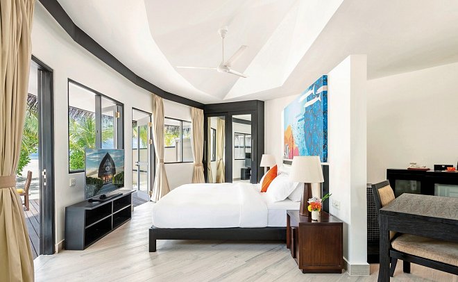 Angsana Velavaru - Wohnbeispiel Beachfront Villa (Zimmercodierung VB1)