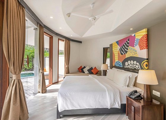 Angsana Velavaru Maldives - Wohnbeispiel Beachfront Family Pool Villa (Zimmercodierung FBR)