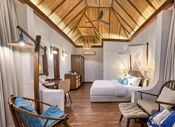 Makunudu Island - Wohnbeispiel Deluxe Beach Bungalow (Zimmercodierungen VB2 & VV2)