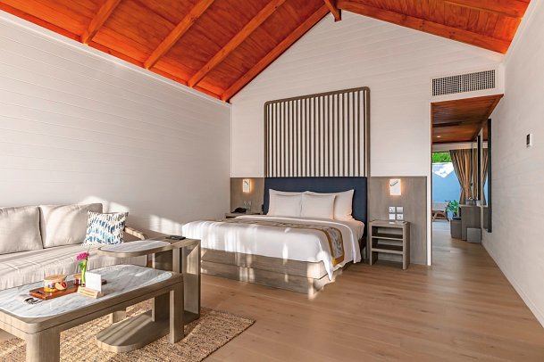 Meeru Maldives Resort Island - Wohnbeispiel Beach Pool Villa (Zimmercodierungen VB3 & VB4)