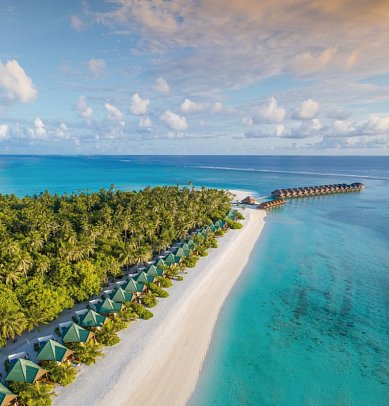 Meeru Maldives Resort Island - Wohnbeispiel Water Front Villa (Zimmercodierung VX1)