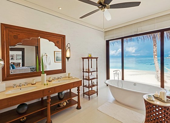 The Residence Maldives - Beispiel Bad Beach Villa (Zimmercodierungen VB1 & VB7)