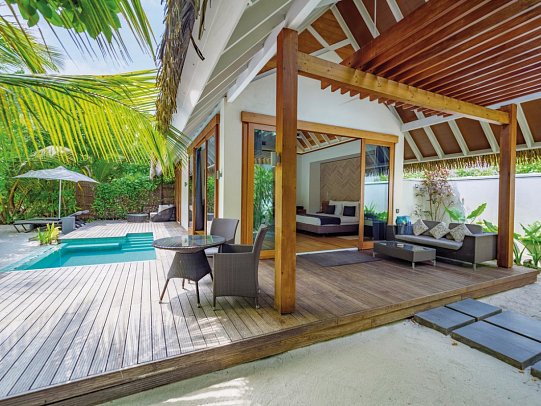 Kandolhu Maldives - Wohnbeispiel Pool Villa (Zimmercodierung VB2)