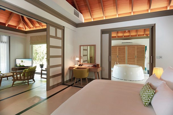 JA Manafaru - Wohnbeispiel Deluxe Beach Villa (Zimmercodierung VB2)