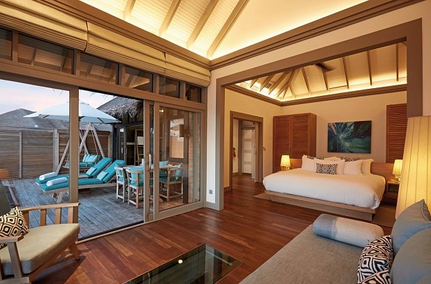 JA Manafaru - Wohnbeispiel Sunset Water Villa with Pool (Zimmercodierung VX2)