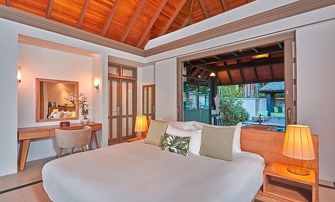 JA Manafaru - Wohnbeispiel Beach Pool Villa (Zimmercodierungen VB1 & VV1)