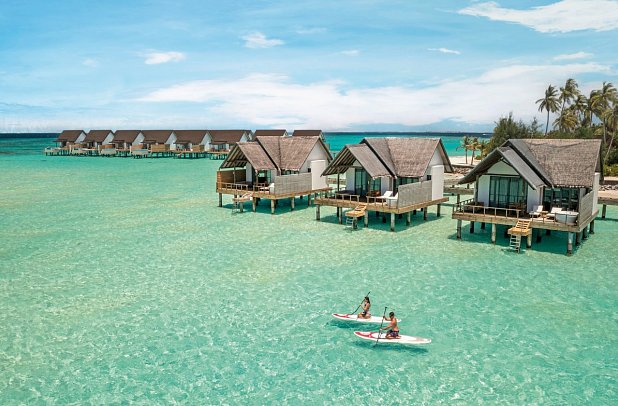 Fushifaru Maldives - Wohnbeispiel Jacuzzi Water Villa (Zimmercodierungen VX1 & VV5)