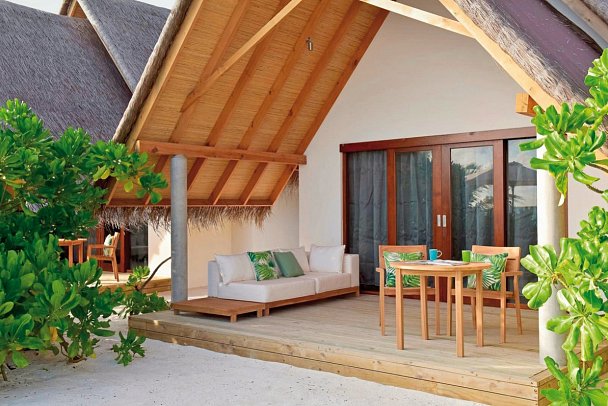 Fushifaru Maldives - Wohnbeispiel Beach Villa (Zimmercodierungen VB1 & VB2)