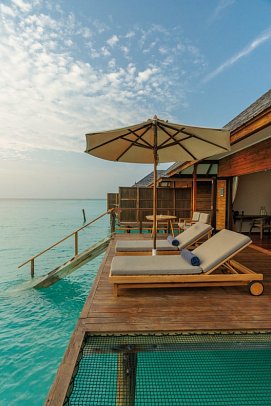 Veligandu Maldives Resort Island - Wohnbeispiel Sunset Ocean Villa (Zimmercodierungen VX6 & VX8)