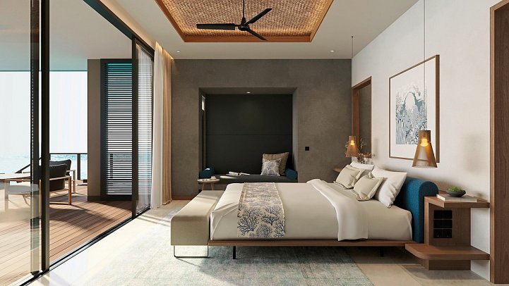 Veligandu Maldives Resort Island - Wohnbeispiel Sunset Ocean Pool Villa (Zimmercodierungen VX3 & VX5)