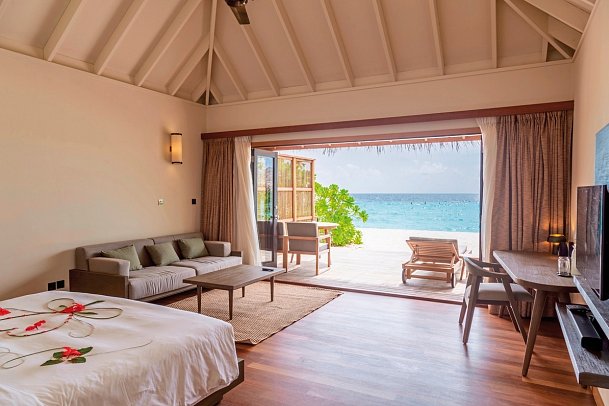 Veligandu Maldives Resort Island - Wohnbeispiel Jacuzzi Beach Villa (Zimmercodierungen VB2 & VB3)