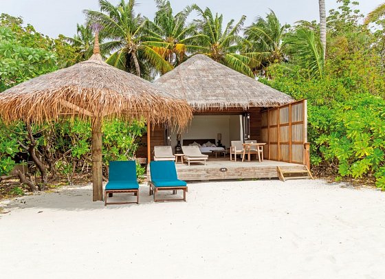 Veligandu Maldives Resort Island - Wohnbeispiel Jacuzzi Beach Villa (Zimmercodierungen VB2, VB3 & VB7)